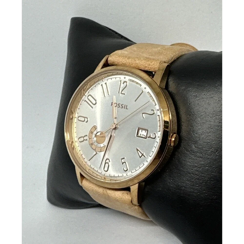 Fossil Vintage Muse ES3751 Women's Beige Leather Analog Dial Quartz Watch HME542